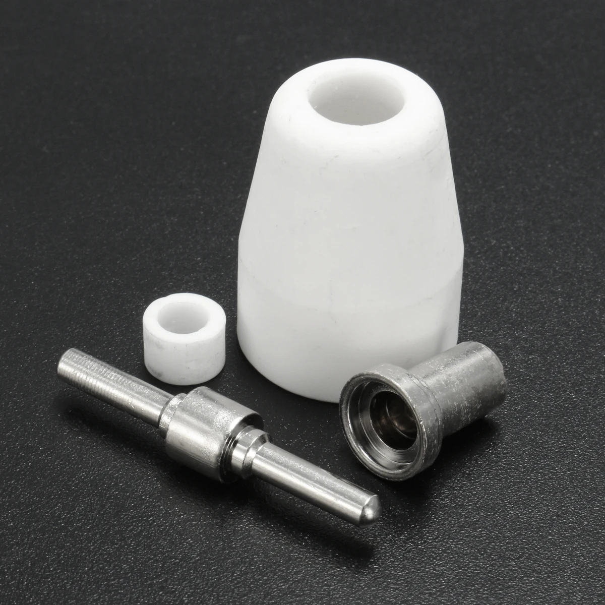 30 Pcs LG-40 PT-31 Plasma Cutter Cutting Torch Consumables Accessories Extended Nickel-plated Tips Nozzle Electrodes Shield Cup 30 Pcs LG-40 PT-31 Plasma Cutter Cutting Torch Consumables Accessories Extended Nickel-plated Tips Nozzle Electrodes Shield Cup