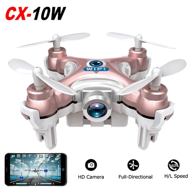 

Cheerson CX-10W Drone with Camera hd RC Quadcopter FPV Drone Phone WIFI Control Remote Control Helicopter 2.4G 4CH 6-axis Gyro