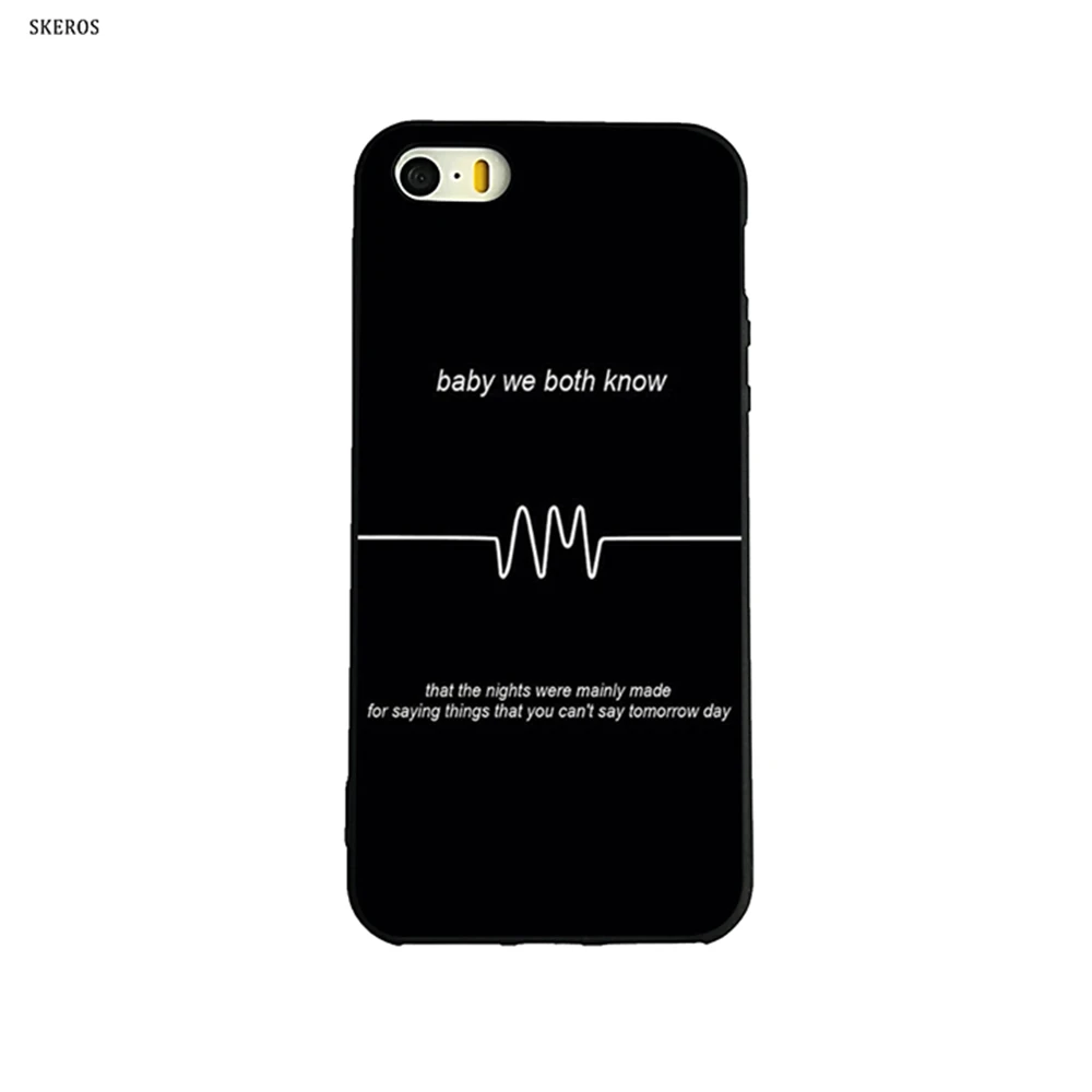 SKEROS Artic Monkey Lyric Модный мягкий чехол для телефона Apple IPhone X 5 5S Se 6 S 7 8 Plus # ca12 |