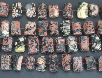 

Simple Cut Tube Natural Red Snowflake Beads, 8x12mm Faceted Nugget Red Snowflake Beads,15 inches per strand,Natural Nugget beads