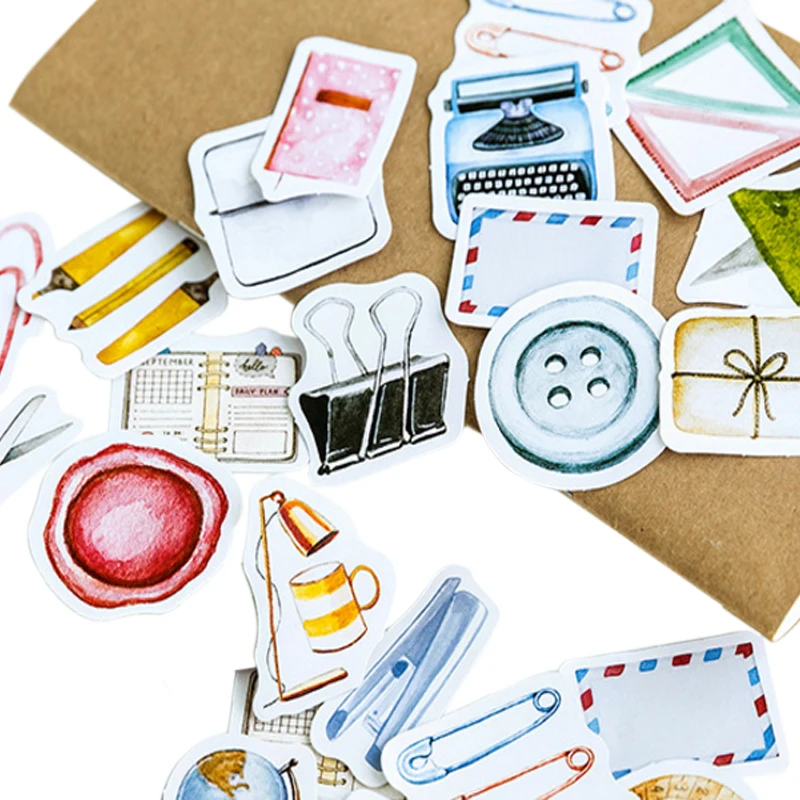 

46Pcs/pack Kawaii Learning tool Scrapbooking Sticker Decoration Planner Stickers DIY Diary Scrapbooking Index Seal Stickers