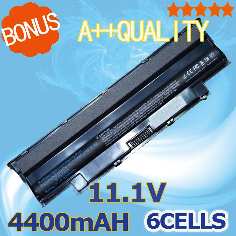 4400 мАч Батарея для Dell j1knd для Inspiron 13R 14R 15R 17R M501 M511R N3010 N3110 N4010 N4050 N4110 N5010 N5110 N7010 N7110 - изображение