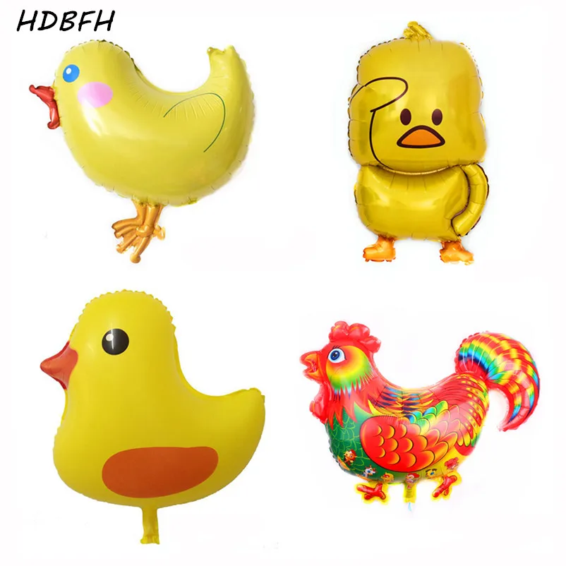 

HDBFH New Alien Cartoon Chick Duck Shaped Aluminum Balloons Festive Party Event Atmosphere Decoration Balloons Wholesale