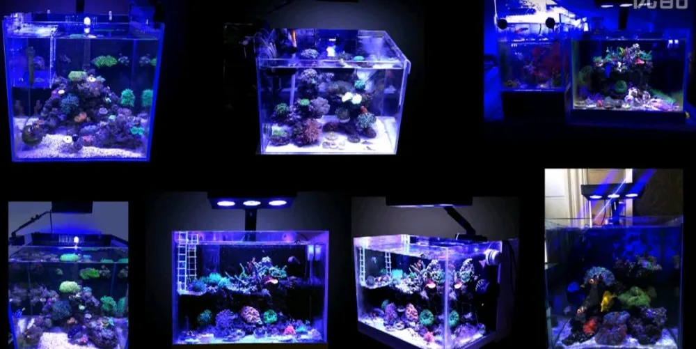 Светодиодный Светодиодный Spectra Nano аквариум свет 30 Вт морской освещение с сенсорным управлением для коралловых рифов аквариум США ЕС Plug