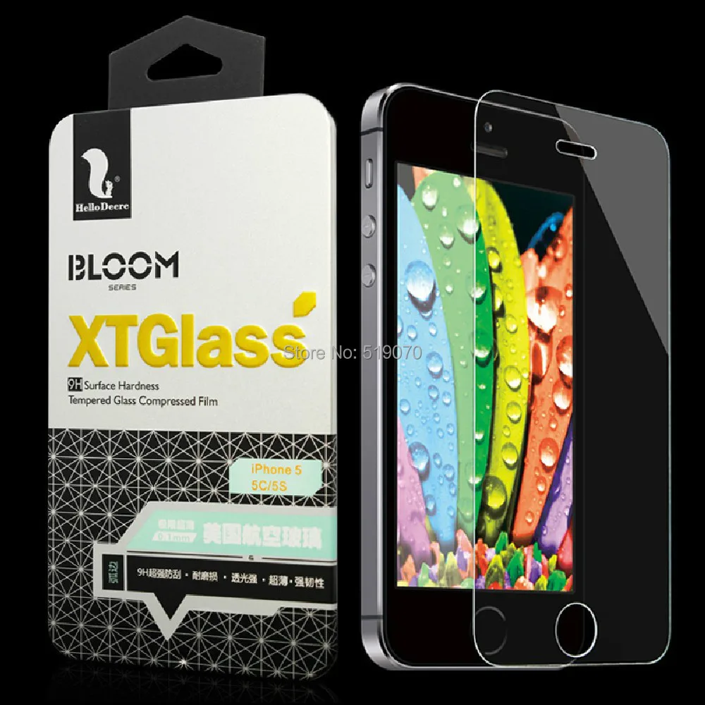 HelloDeere Premium Tempered Glass Screen Protector Guard for apple For iPhone 5 5S 0.1mm Ultrathin 9H 0.1D Series | Мобильные