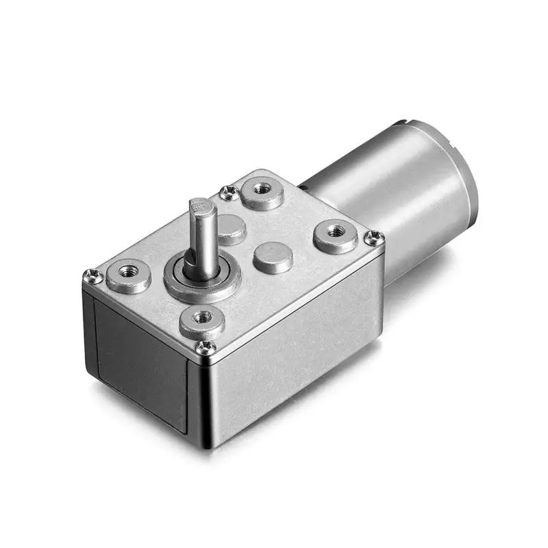 

6V 5RPM Electric Metal Reversible Worm Geared DC Motor 6mm D Shaped Shaft High Torque Turbine Worm Gear Box Reduction Motor