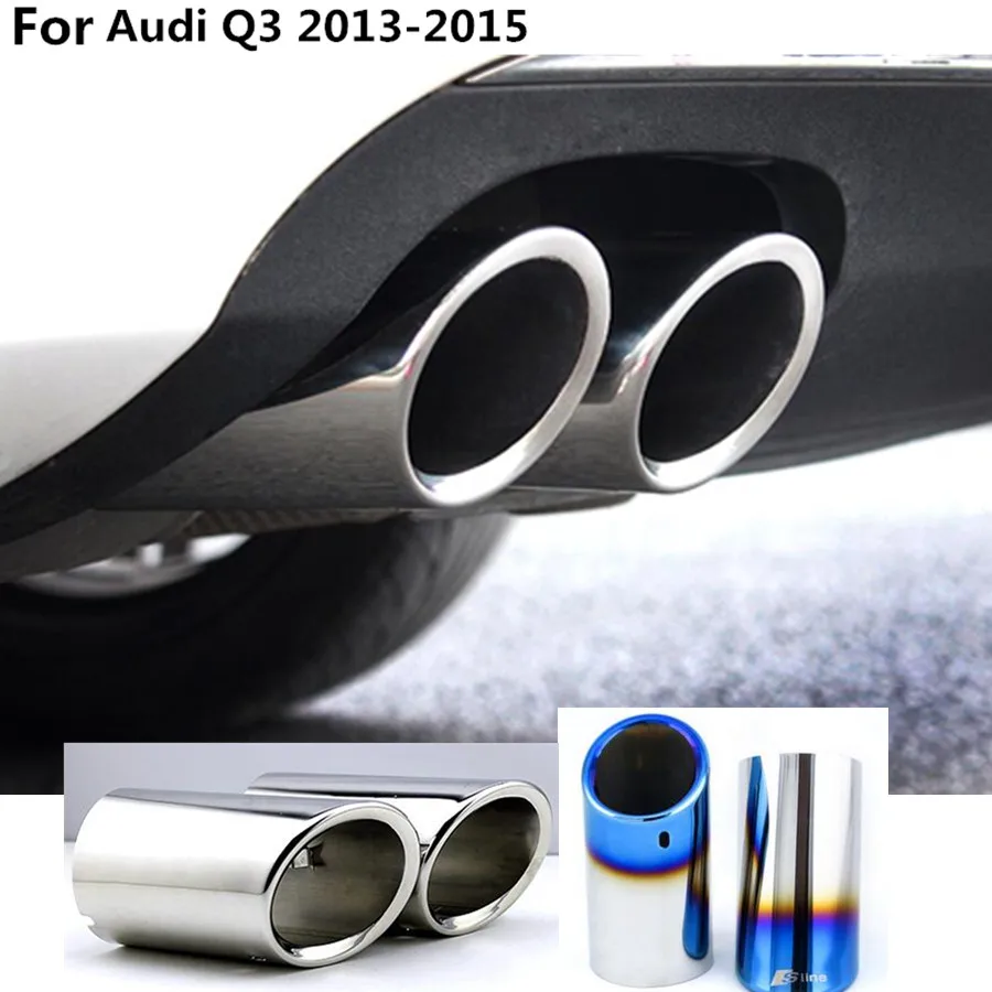 font b car b font Styling cover muffler exterior end pipe dedicate stainless steel font
