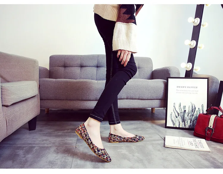 Fashion Ladies Shoes Woman Flats New Spring Autumn Women's Flat Shoes Slip on Square Toe Fashion Women Casual Shoes M8C31 (12)