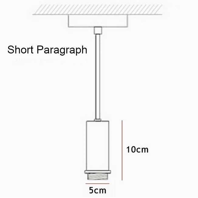 E27 скандинавский простой бар подвесной светильник цветной подвесной светильник для ресторана, спальни, прикроватный светильник s, современное искусство и креативный светильник ing - Цвет корпуса: Short Paragraph