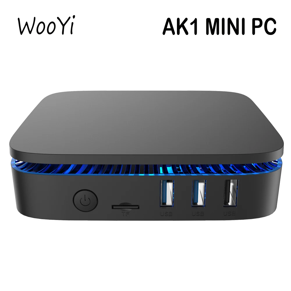 

WooYi AK1 WIN10 MINI PC Intel Celeron J3455 4G or 6GB RAM 64GB ROM BT4.0 USB 3.0 2.4+5.8G Wifi dual 4K HDMI Windows 10 NUC