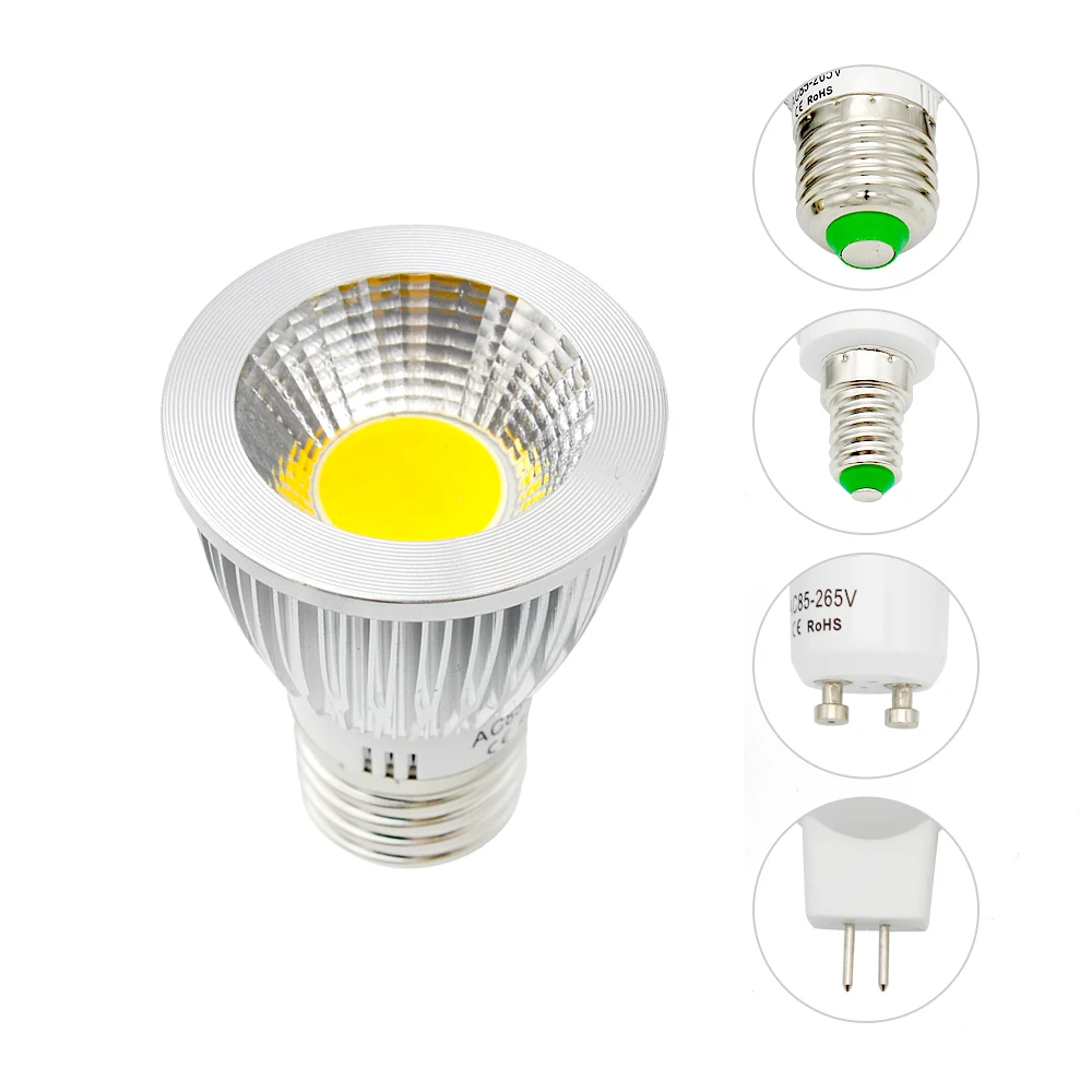 

LED COB Spotlight GU10 9W 12W 15W E27 E14 Dimmable 85-265V Lamp MR16 AC DC 12V LED Bulb Replace 30W 40W 50W Halogen Spot Light