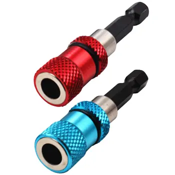 

Quick Release Magnetic Bit Screwdriver Holder 1/4" Hex Shank Magnetic Drywall Screw Bit Holder Drill Screw Tool 60mm