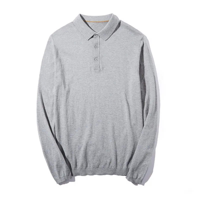 MuLs 2019 Mens Polo Pullovers Business Classic Long Sleeve 100% Cotton Knitted Quality Sweater Polos Male Plus Size 3XL 4XL Tops 12