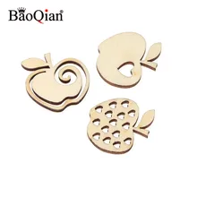 20 шт 30 мм смешанный узор яблока Деревянный Скрапбукинг художественная Коллекция дерево ремесло для ручной работы аксессуары для шитья украшения дома