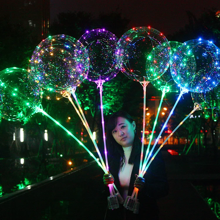 18 inch LED Light Balloon Led BoBo Balloon Lights For Birthday Wedding