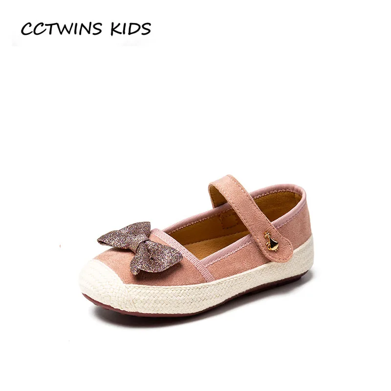 

CCTWINS KIDS 2018 Autumn Children Butterfly Mary Jane Toddler Fashion Glitter Flat Baby Girl Princess Shoe GM2181
