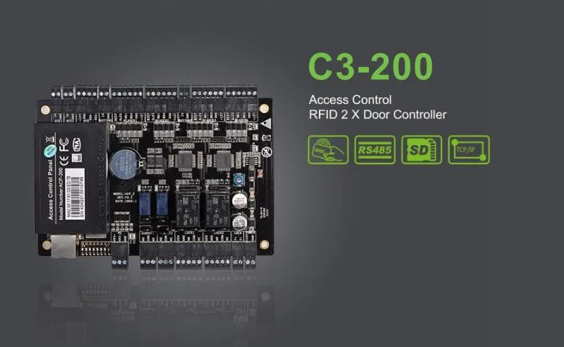 

Free Shipping Tcp/ip Network C3-400 Four Door One Way for Door Access Control Panel C3/400 Free software