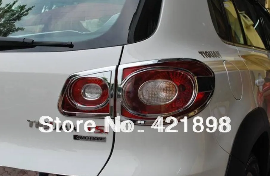 Хромированная крышка заднего фонаря для VW Tiguan 2009 2010 2011 ABS 2 шт.|trim cover|abs chrometail light