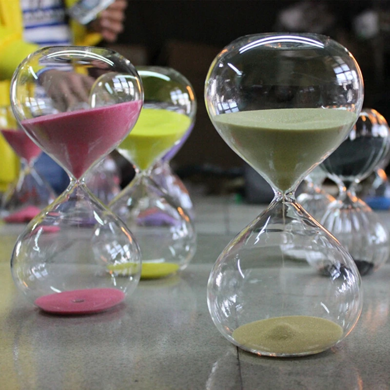 Detail Feedback Questions About 9 Color Glass Hourglass Sand Timer
