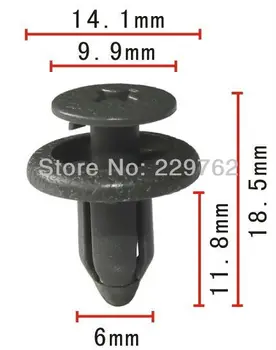 

100PCS Free Shipping Door Trim Panel Push-Type Retainer For Toyota 69293-12030 Geo Priam 1998-On Auto Plastic Clip Car Fasteners