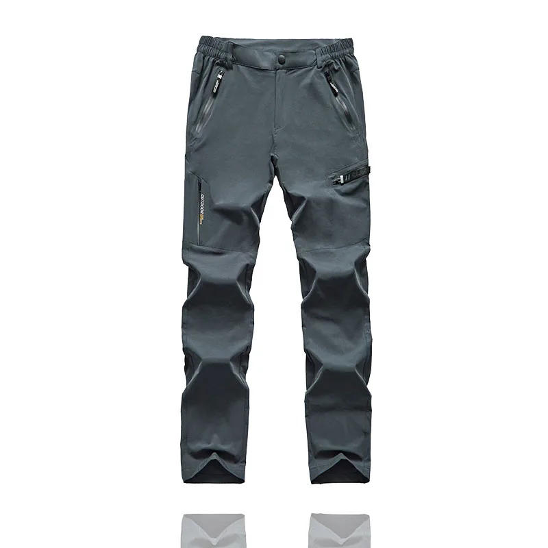 NUONEKO мужские летние быстросохнущие штаны уличные эластичные походные треккинговые рыболовные альпинистские спортивные брюки карманы на молнии PN20