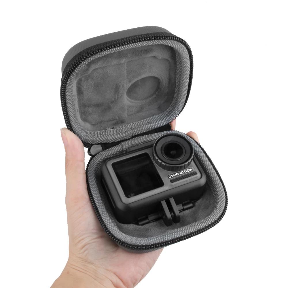Для DJI Osmo Action водонепроницаемая сумка для хранения Коробка для Osmo Action с карабином Мини сумка Портативный PU чехол спортивный аксессуар для камеры