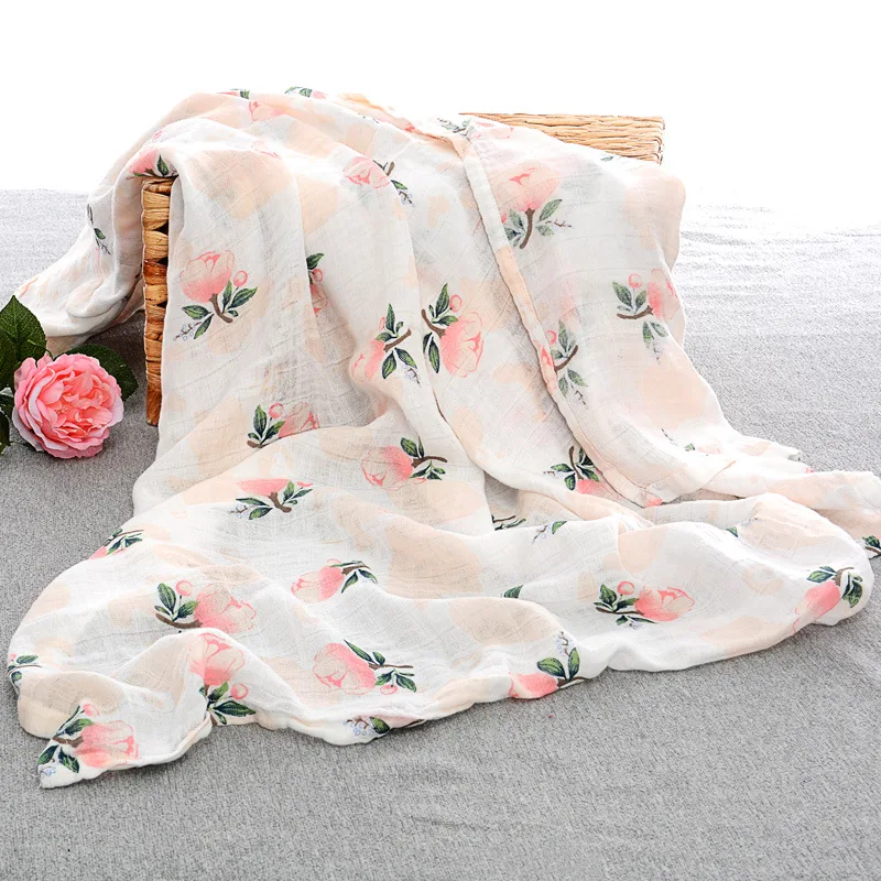 

Muslin baby muslin blanket swaddle bamboo cotton Newborn Baby Bath Towel Swaddle Blankets MultiFunctions Baby Wrap