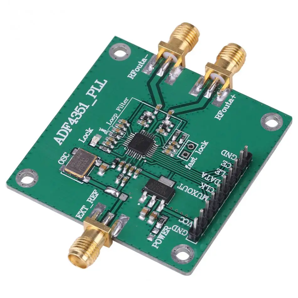 Модуль частотного синтезатора 35 м-4,4 ГГц источник радиочастотного сигнала фазовая Блокировка контура частоты синтезатор ADF4351 макетная плата