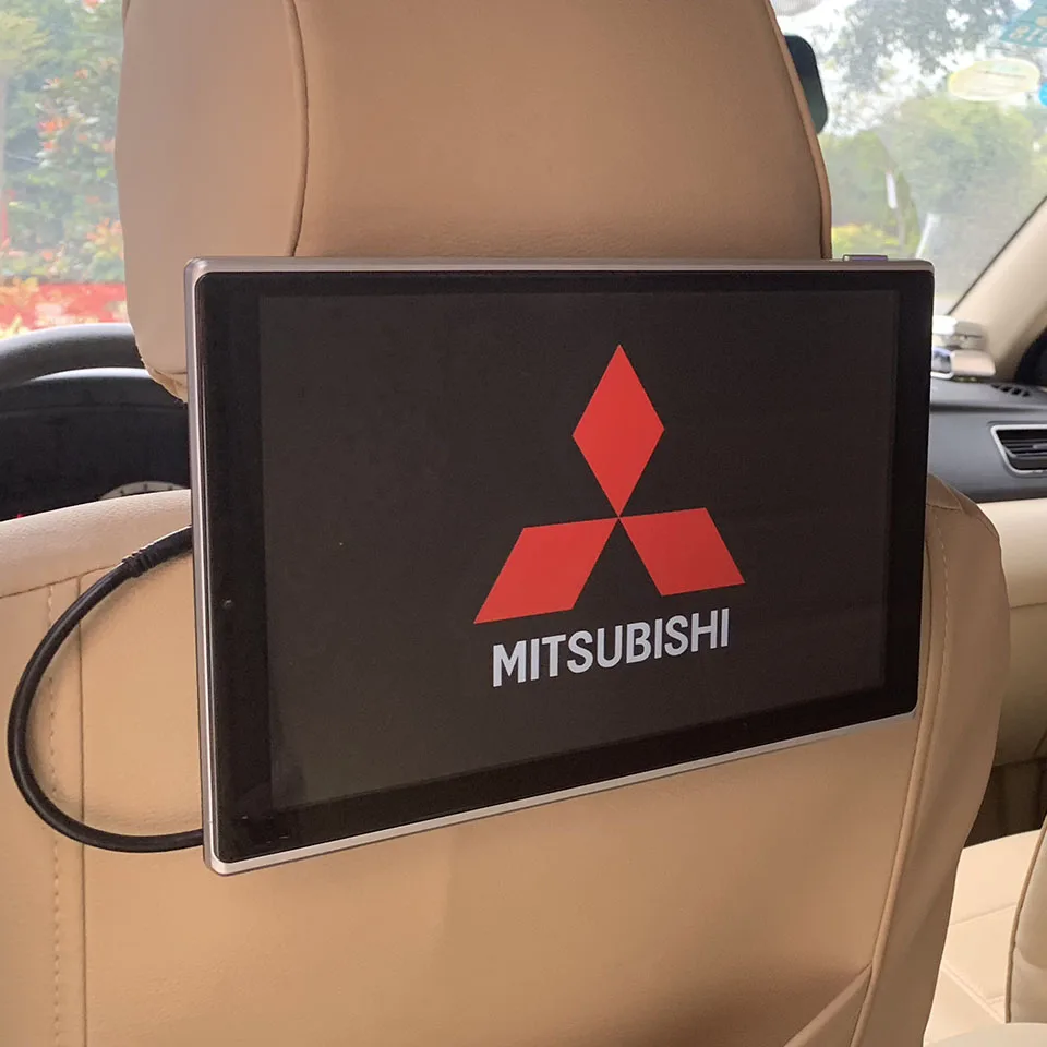 

Auto AV Input Output DVD Screen Car Headrests Rear Seat Entertainment Stereo Android Multimedia Player Monitor For Mitsubishi