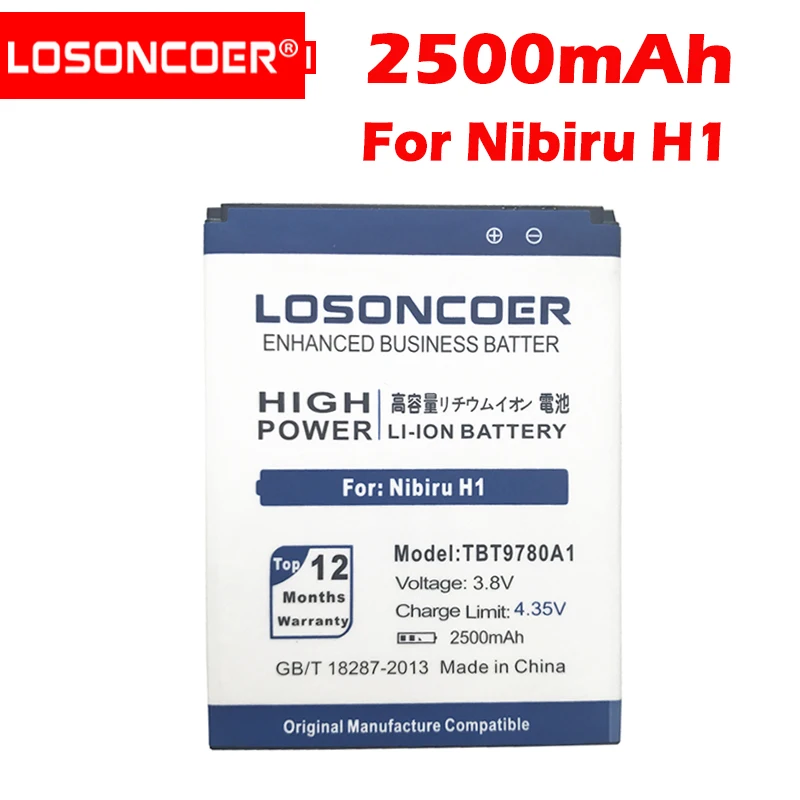 Аккумулятор LOSONCOER 2500 мАч для niбиру H1 H1C TBT9780A1 Highscreen Thor ( K Touch Mars)|Аккумуляторы
