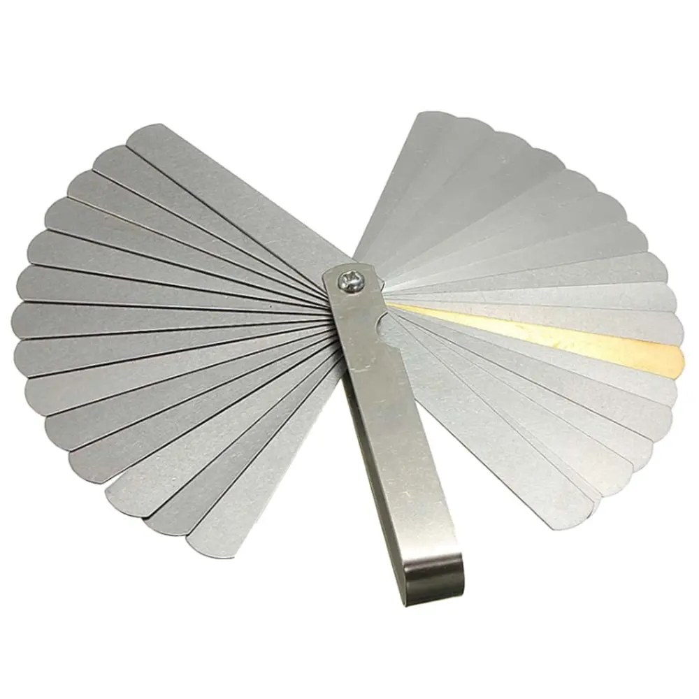 

0.04-0.88mm Thickness Gage 32 Blades Combination Measuring Tool Feeler Gauge Metric / Imperial Gapped Filler