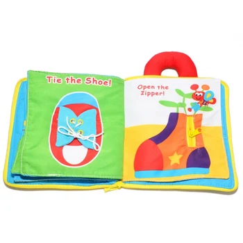 

Soft Cloth Books Baby Boys Girls Books Rustle Sound Infant Educational Stroller Rattle Toys For Newborn Baby