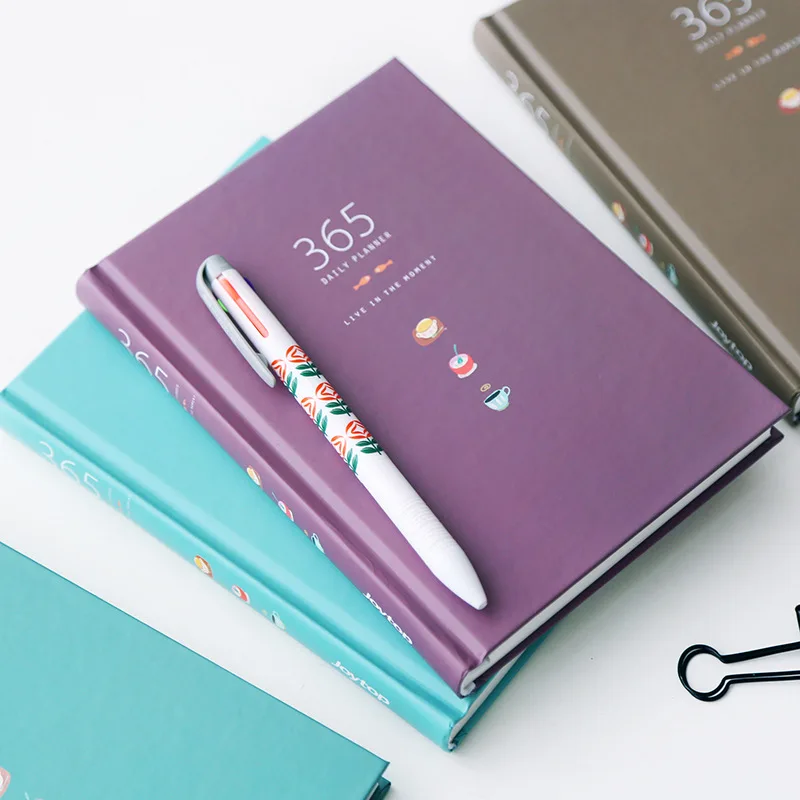 Dias Planejador Diário Pessoal Capa Dura Escritório Agenda Semanal Bonito Coreano Papelaria Libretas y Cuadernos 365
