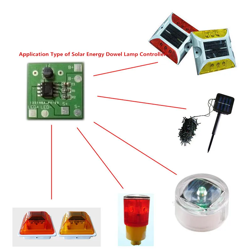 Солнечный контроллер ногтей. 1,2 в Солнечная погребенная лампа плата управления фотоиндуцированная Солнечная уличная вывеска лампа печатная плата схема Boa