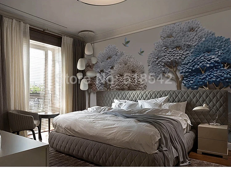 Пользовательские фото обои 3D нетканые тисненые дерево Лось кабинет спальня фон украшение стены роспись настенная бумага