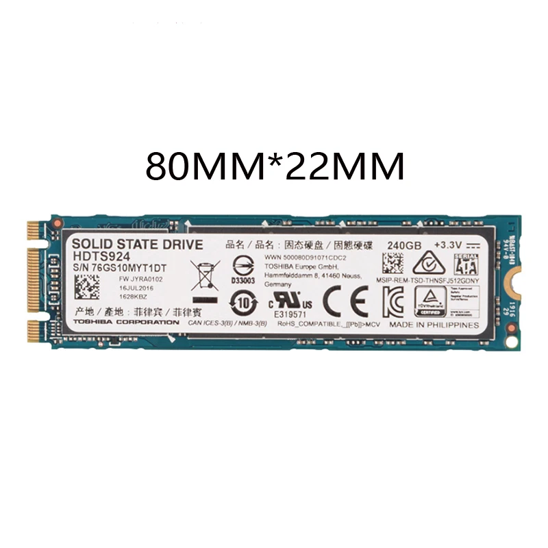 TOSHIBA Q200 EX M.2 2280 240 Гб MLC SSD твердотельный жесткий диск NGFF ГБ M2 SATA III внутренний кэш для