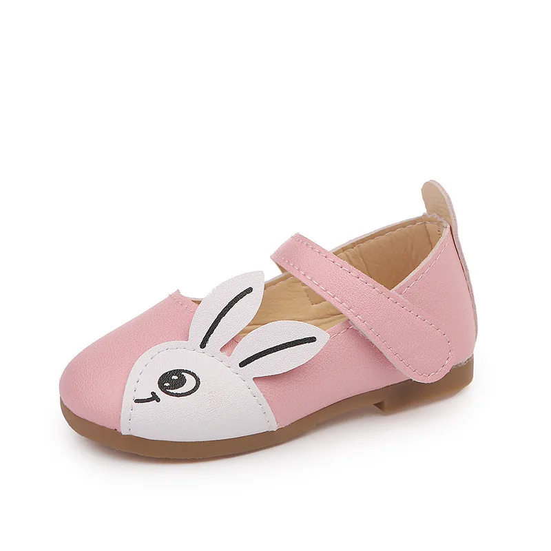 JGVIKOTO Kawaii Rabbit Girls Shoes PU Leather Show Dance Performance