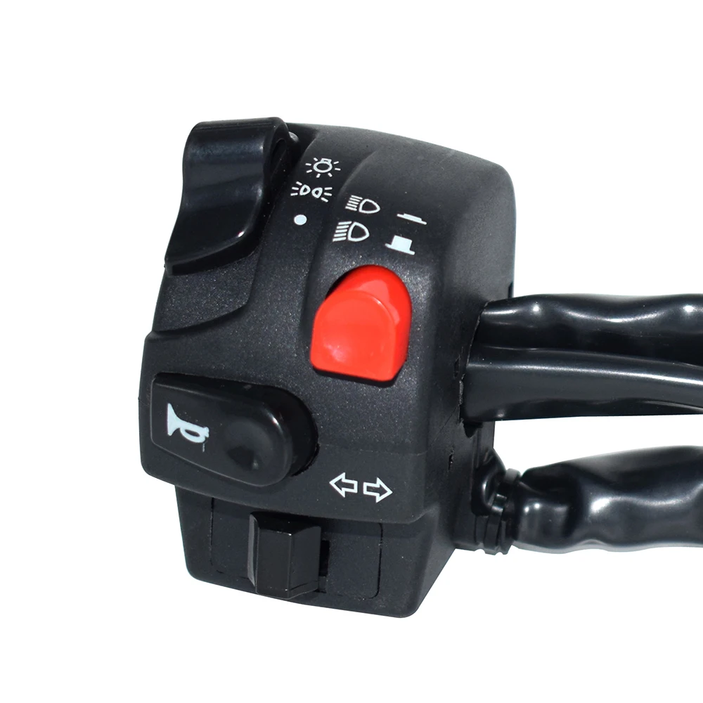 7/" мотоциклетный руль переключатель в сборе двигатель электрический запуск рупорный луч головной светильник противотуманный светильник кнопочный переключатель для BMW GS