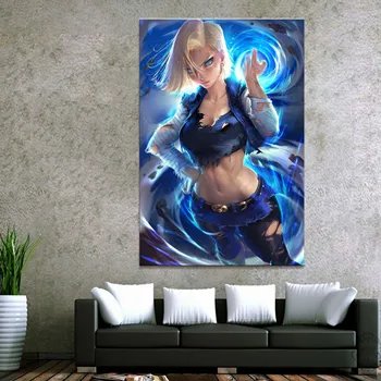 

Home Decor Modular Canvas Picture 1 Piece Sexy 18 Dragon Ball Animation Painting Poster Wall For Home Canvas Painting Wholesale