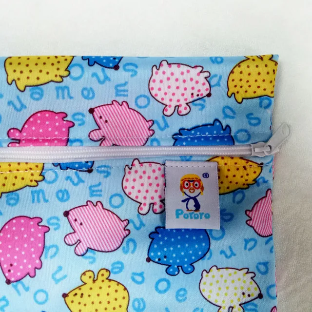 Online 20 25cm Pororo Single Pocket Wet Bag Baby Cloth Diaper 20 25cm Pororo Single Pocket Wet Bag Baby Cloth Diaper Waterproof Reusable Ny Bags Small Size Mummy Dry Whole