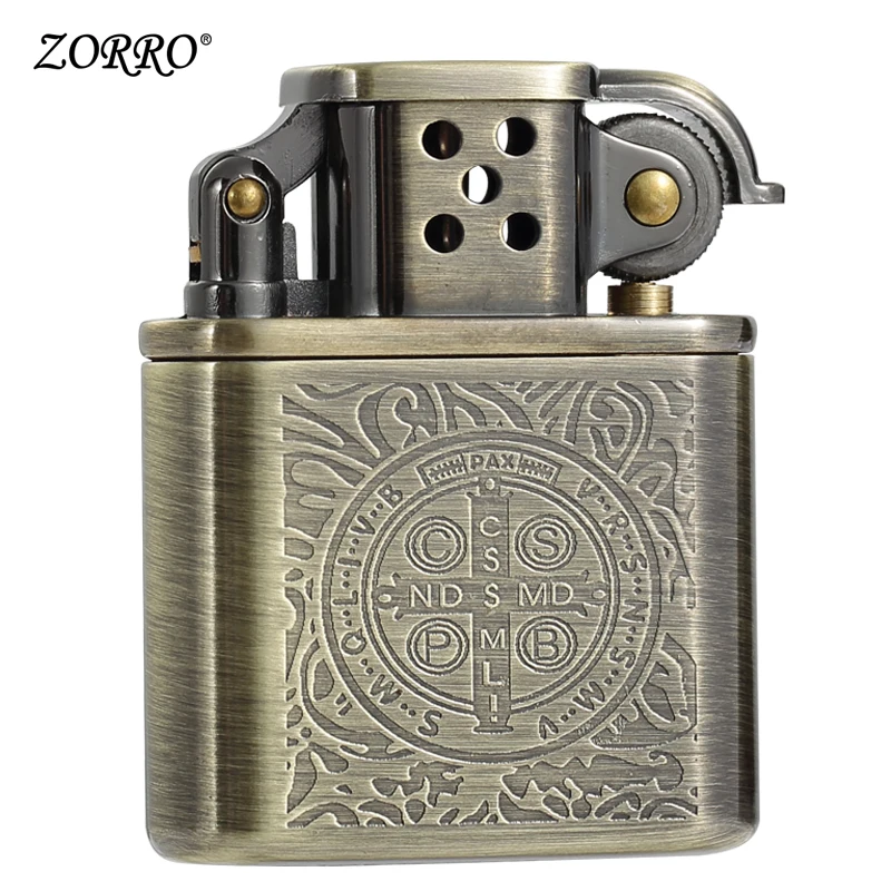 ZORRO vintage lighter windproof oil petrol wheel lighter Constantine