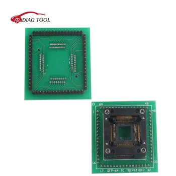 

HC05 HC08 QFP64 Adapter for ETL Programmer and XPROG-M Works together with ETL programmer and XPROG-M Programmer