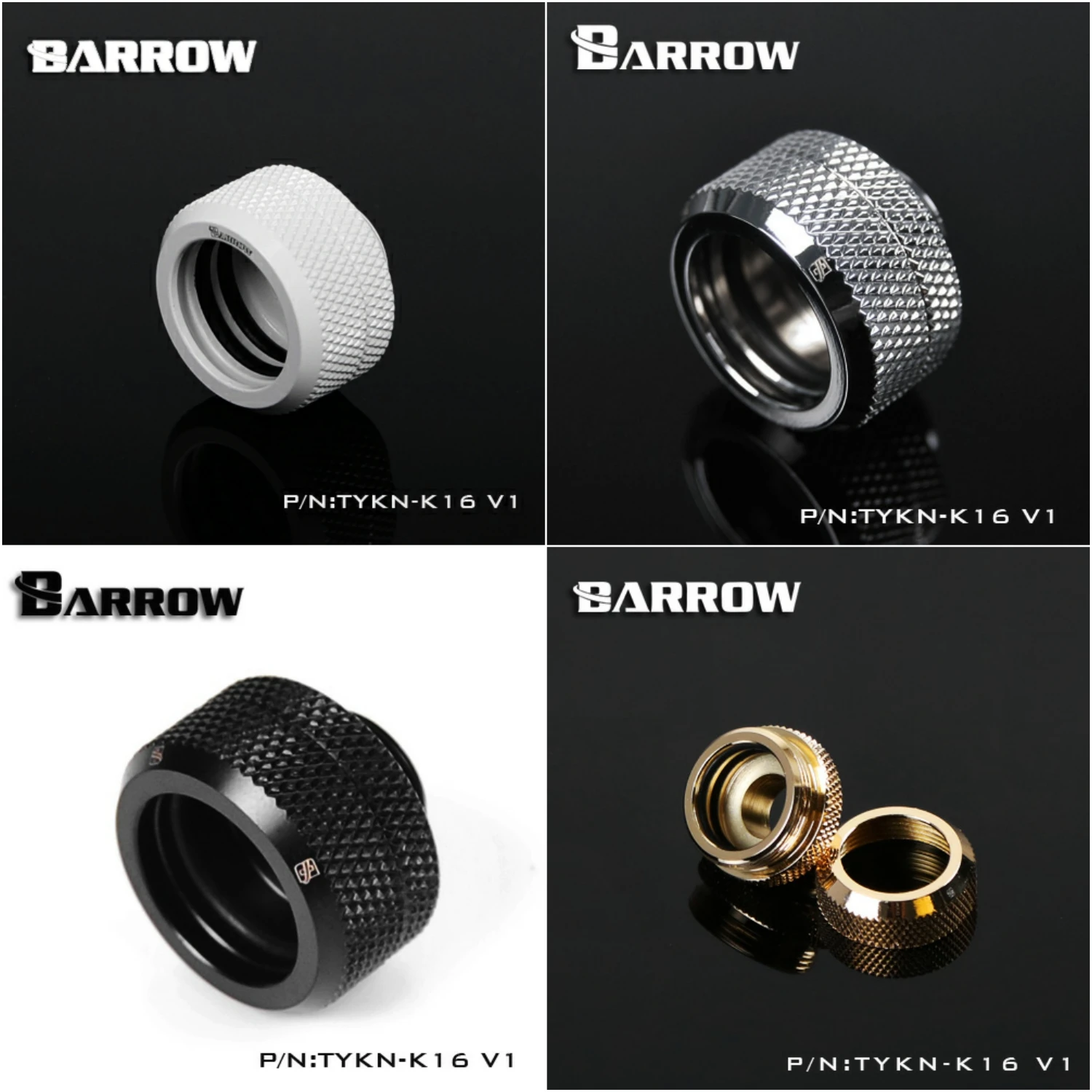 

Barrow G1/4" 16mm Rigid Hard Tube Joint Fitting Connector TYKN-K16 v1