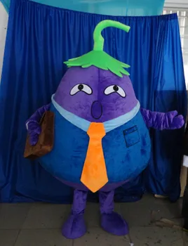 

Adult purple eggplant mascot costume vegetable custom cartoon character cosplay eggplant's family