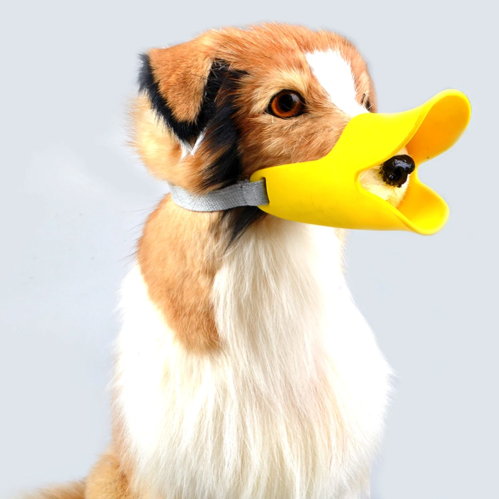 5 цветов силиконовый милый питомец собака утка рот и крышка носа Собака Анти-укус маска товары для собак товары для домашних животных