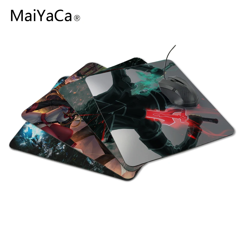 

MaiYaCa 2018 Hot Sale Design Mousepad Anime Sword Art Online Design Gaming Gaming Mouse Pad Gamer To Laptop Keyboard
