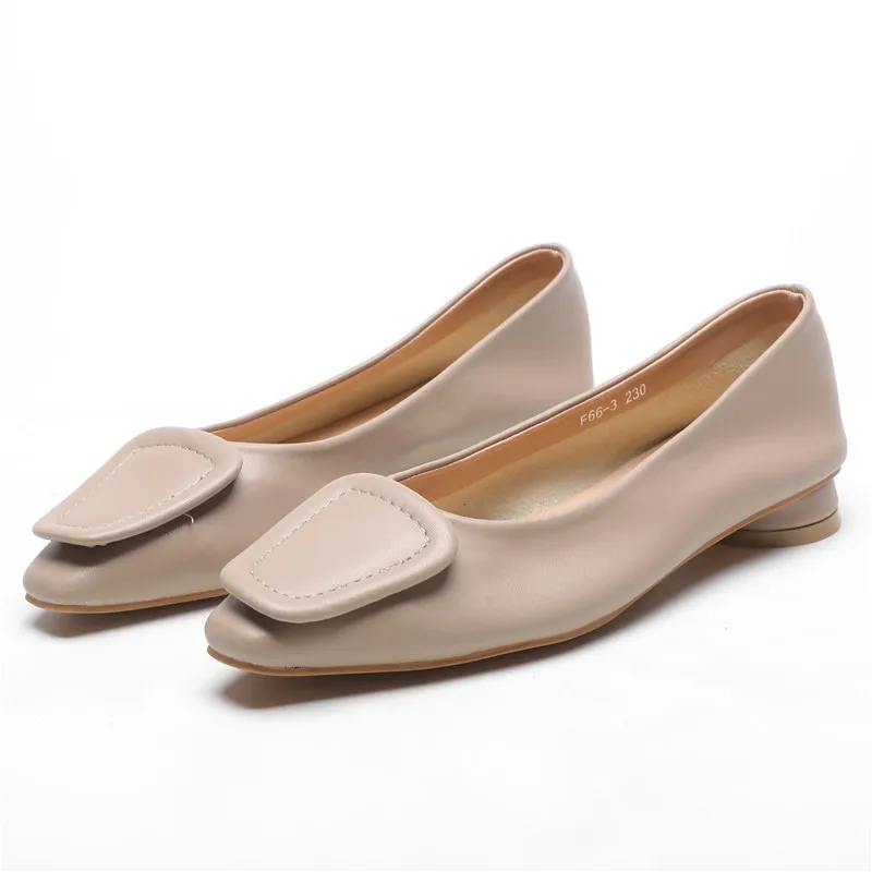 

sunny everest Korean new fashion 2019 Spring New style Sweet woman shallow low heel female shoes cl Low heel mary jane shoes