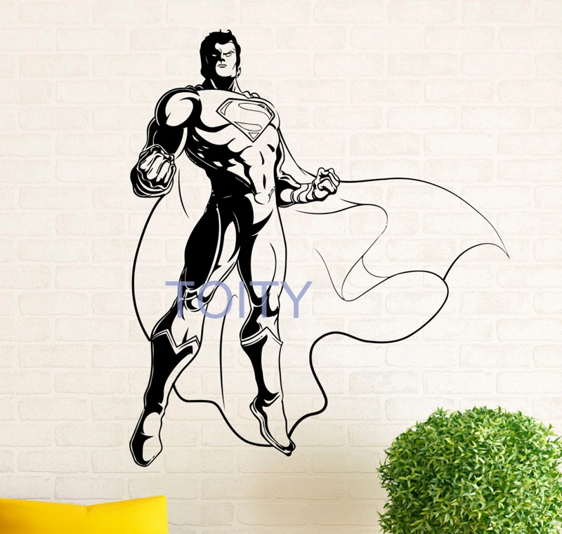 Buy Superhero Man Wall Decal Vinyl Stickers Comics