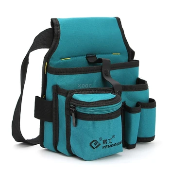 

1Pc Blue 24x20cm Storage Tools Bag Oxford Cloth Multifunctional Waterproof With Strap A25 dropshipping