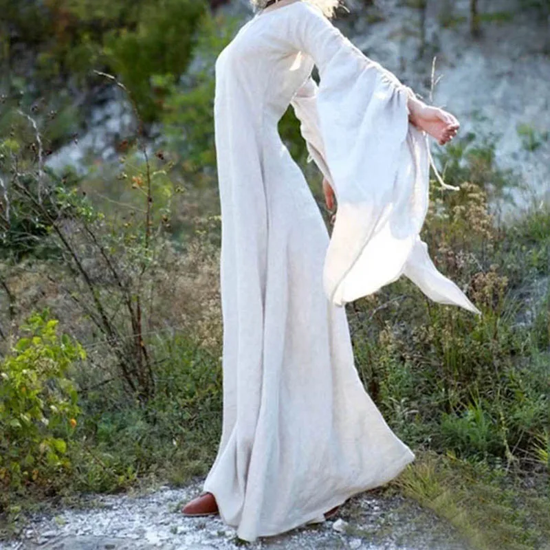 

Halloween Cosplay Costumes Witch Dress Scary Vampire Witch Costume for Women Maxi Dress S-5XL